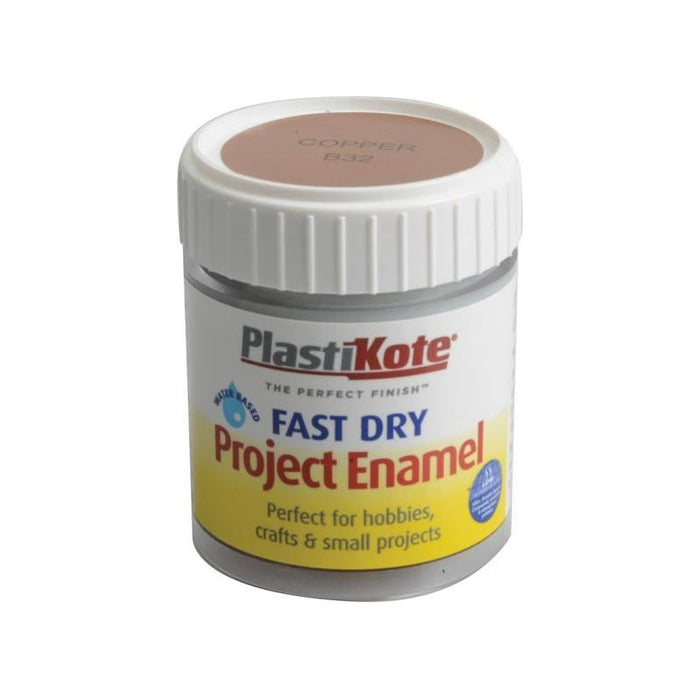 Plastikote Fast Dry Enamel Paint B32 Bottle Copper 59ml PlastiKote - Dynamic Drive