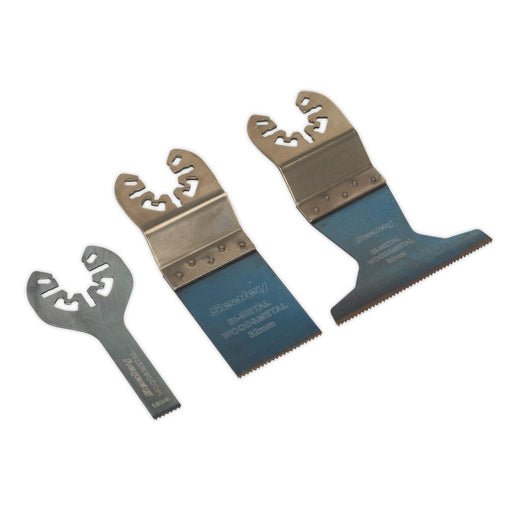 Sealey Multi-Tool Universal Cutting Blade Set 3pc SMTC3 Sealey - Dynamic Drive