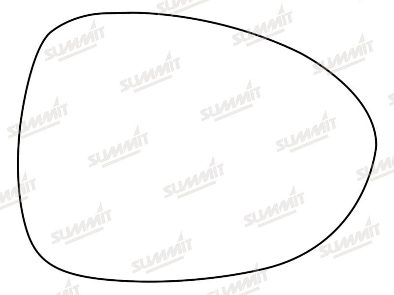 Summit Stick-On Standard Mirror Glass fits Mazda MX-5 10 to 16 RHS Summit - Dynamic Drive