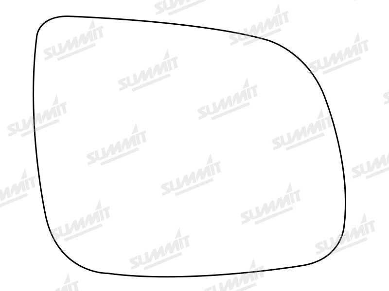 Summit Stick-On Aspheric Mirror Glass fits Audi Q5 08 on RHS Summit - Dynamic Drive