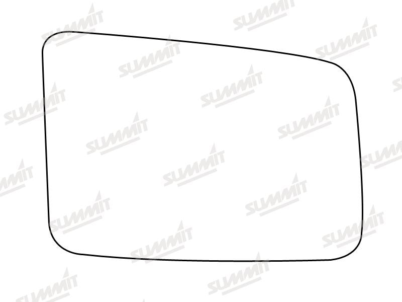 Summit Stick-On Standard Mirror Glass fits Vauxhall Astra Belmont RHS Summit - Dynamic Drive