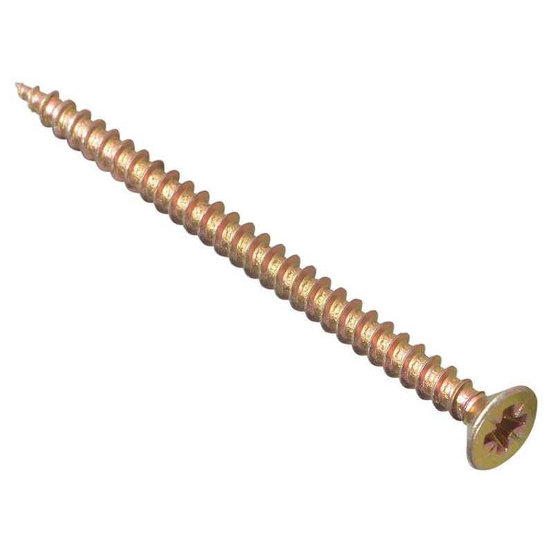 Forgefix Multi-Purpose Pozi Compatible Screw CSK ST ZYP 6.0 x 75mm Box 100 ForgeFix - Dynamic Drive