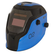 Sealey Auto Darkening Welding Helmet Shade 9-13 Blue PWH2 Sealey - Dynamic Drive