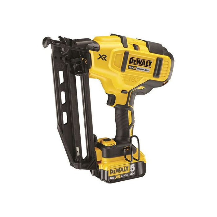 Dewalt Power Tools DCN660P2 Cordless XR Brushless Second Fix Nailer 18V 2 x 5.0Ah Li-ion DeWALT Power Tools - Dynamic Drive