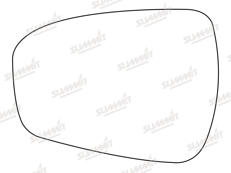 Summit Stick-On Aspheric Mirror Glass fits Ford Mondeo 12 on LHS Summit - Dynamic Drive
