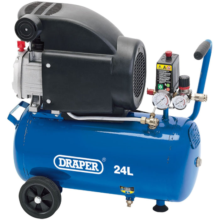 Draper Air Compressor, 24L, 1.5kW 24980 Draper - Dynamic Drive