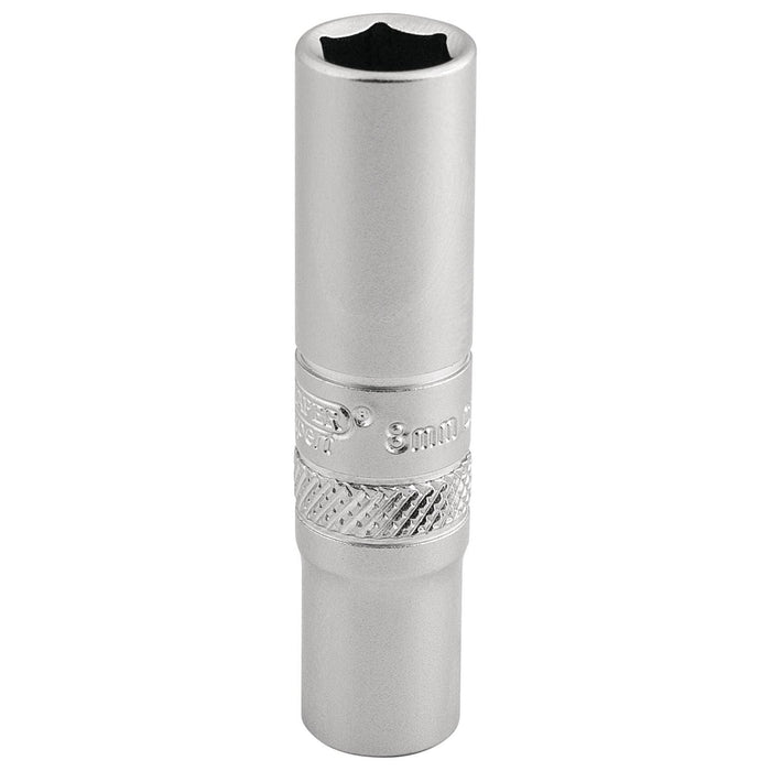 Draper 6 Point Deep Socket, 1/4" Sq. Dr., 8mm 16528 Draper - Dynamic Drive