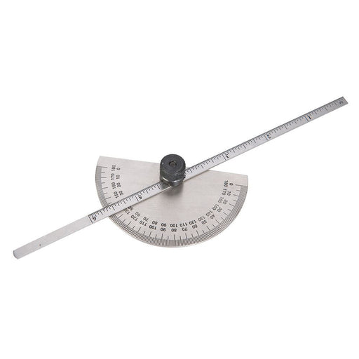 Silverline Protractor with Depth Gauge Scale 150mm Silverline - Dynamic Drive