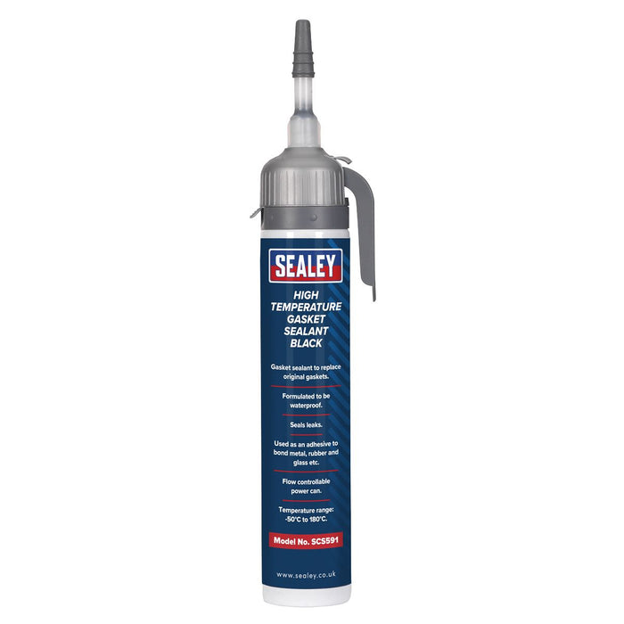 High Temperature Gasket Sealant Black 200Ml Sealey - Dynamic Drive
