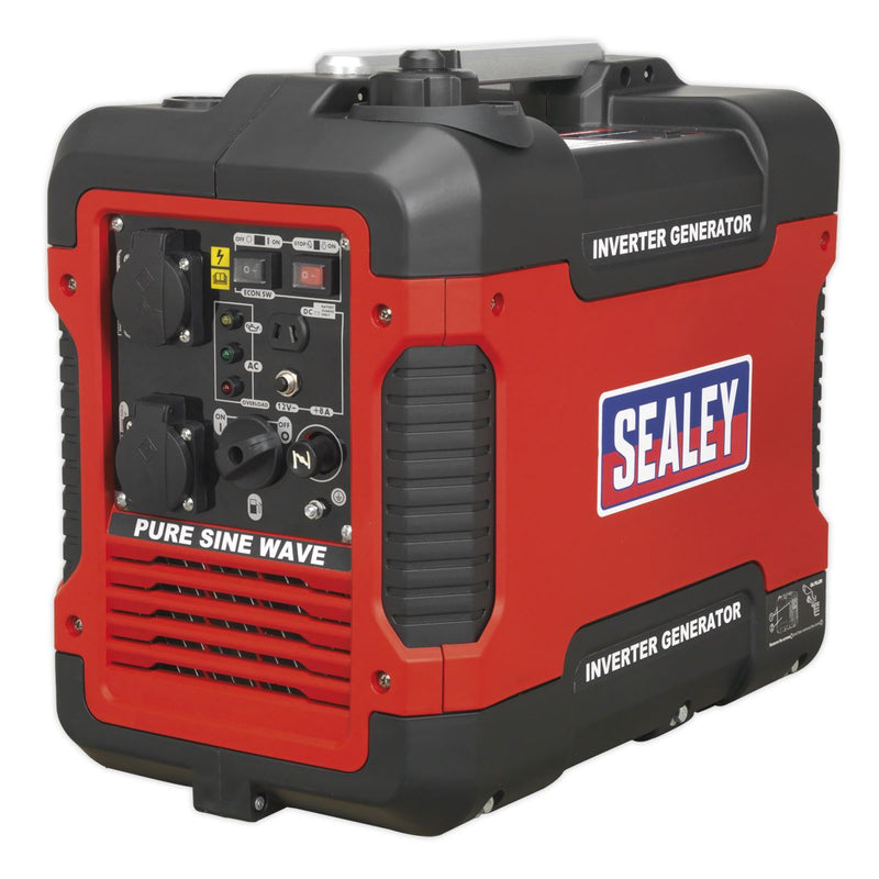 Sealey Inverter Generator 2000W 230V 4-Stroke Engine G2000I Sealey - Dynamic Drive