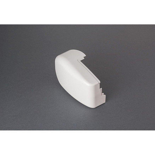 Fiamma F45Ti left hand outer end cap in polar white (98655-147) Fiamma - Dynamic Drive