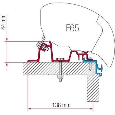 Fiamma F65 F80 Awning Mounting Adapter Brackets For Hobby Excellent Caravan 98655-662 Fiamma - Dynamic Drive