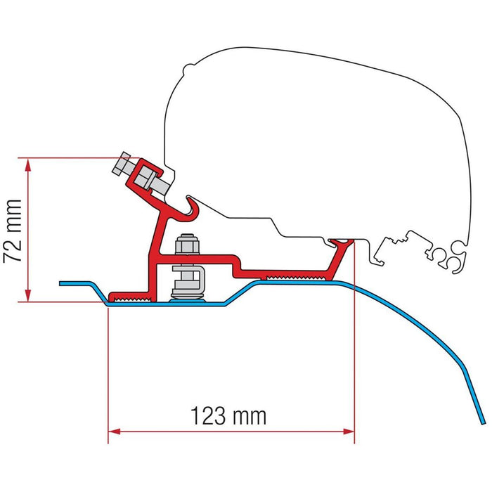 Fiamma Kit Ducato/Jumper/Boxer (H2-L2 & L3) 2006 On - F65S Fiamma - Dynamic Drive