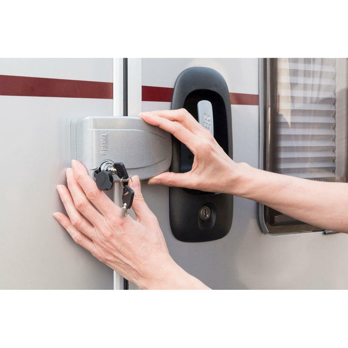 Fiamma Safe Door Security Lock Secure System Motorhome Caravan Grey Fiamma - Dynamic Drive