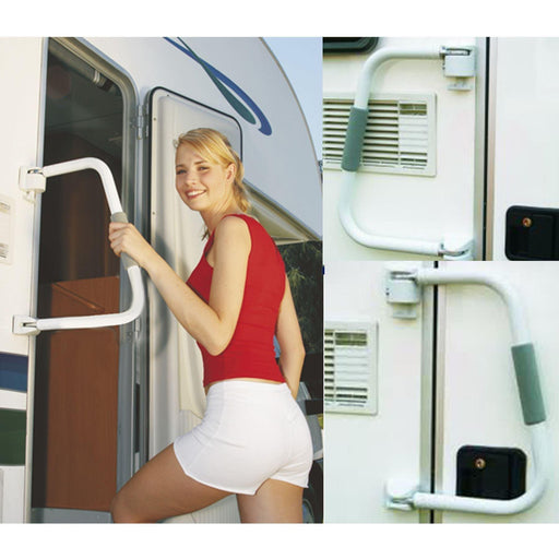 Fiamma Security 46 Door Handle Lockable Caravan Motorhome White 03513A01- Fiamma - Dynamic Drive