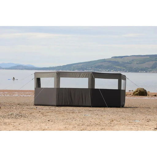 Vango AirBeam Windbreak - 5 Panel - Elements ProShield Shadow Grey Vango - Dynamic Drive