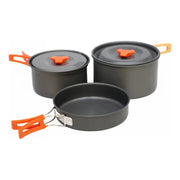 Vango Hard Anodised 2 Person Cook Kit Grey Vango - Dynamic Drive