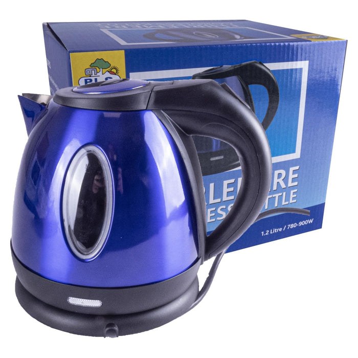 Metallic Blue Low Power 1.2L 750W Cordless Kettle Powerpart - Dynamic Drive