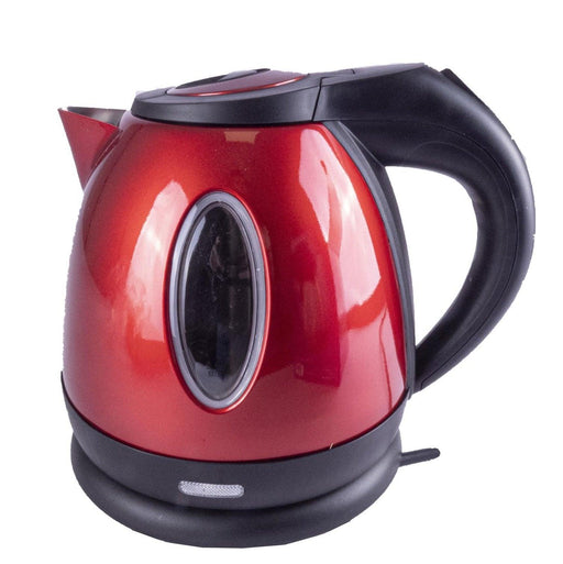 Metallic Red Compact Low Power 1.2L 750W Cordless Kettle Caravan Camper Van RV Powerpart - Dynamic Drive