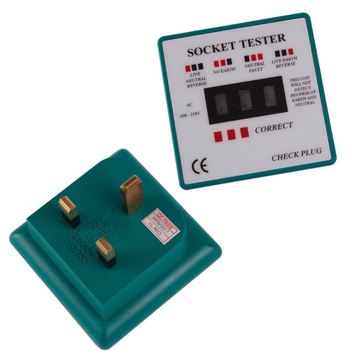 Polarity Tester Socket Tester Plug-In Mains Tester Caravan Motorhome Powerpart - Dynamic Drive