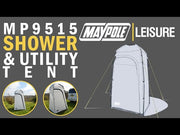 Maypole Portable Shower and Utility Tent - MP9515 Travel Shelter for Camping & Outdoors Maypole - Dynamic Drive