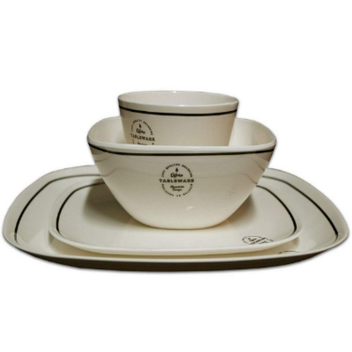 Olpro Signature Square Melamine Set (16 Piece) Olpro - Dynamic Drive