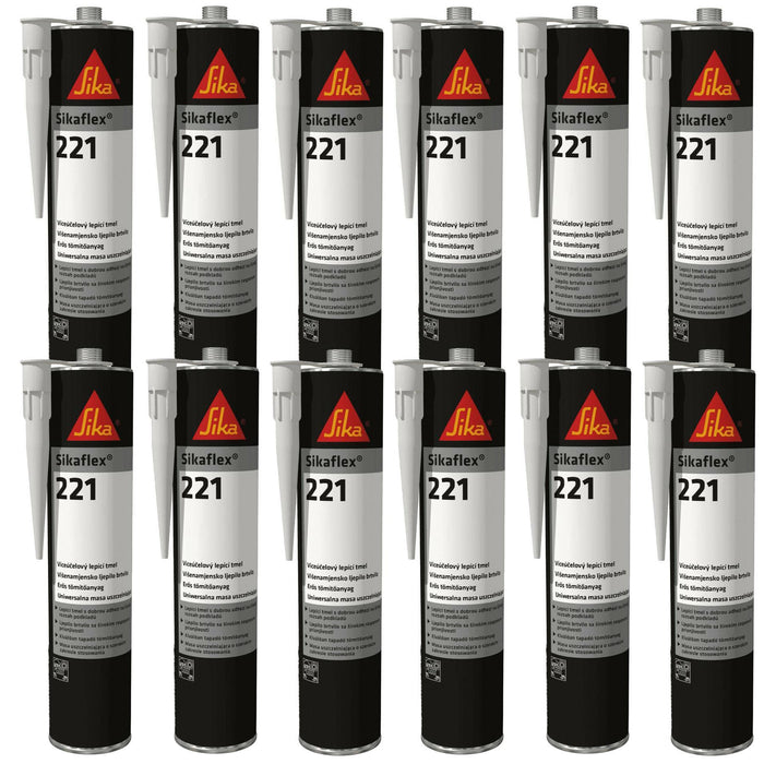 Sikaflex 221 Strong Adhesive Sealant 12 Pack Sika - Dynamic Drive