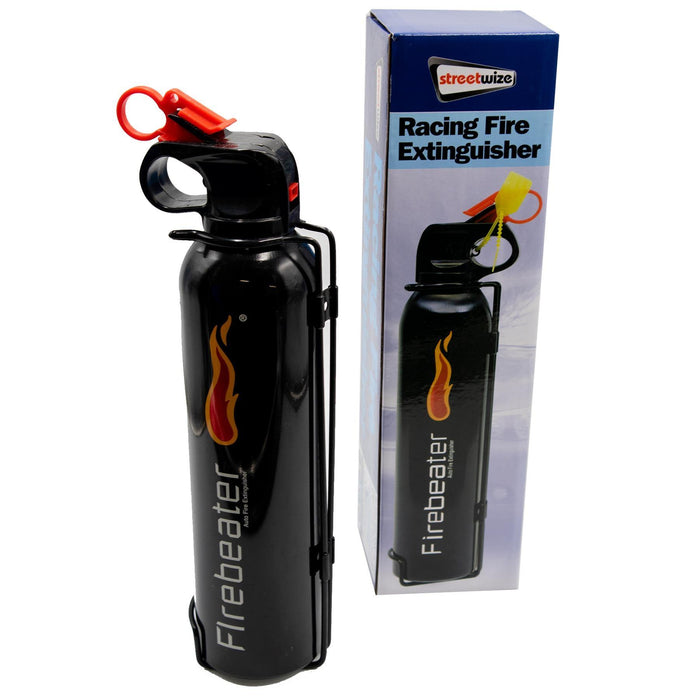 Streetwize UXFE3 Urban X Racing Fire Extinguisher 600g Black ABC Dry Powder Streetwize - Dynamic Drive