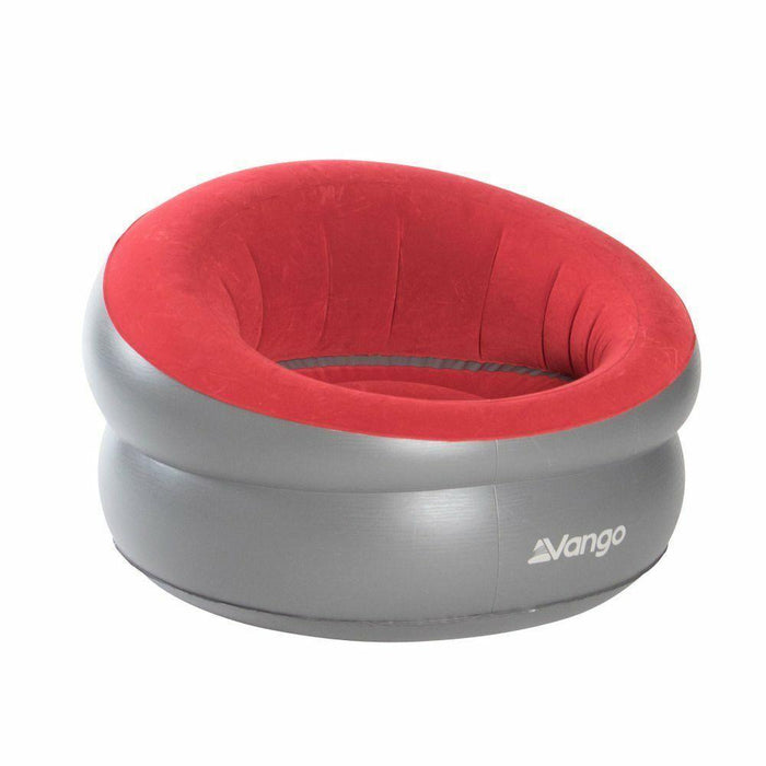 Vango Inflatable Donut Flocked Chair DLX Carmine Red Vango - Dynamic Drive