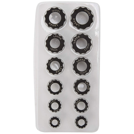 Laser Damaged Nut/Bolt Extractor Set 12pc 7524 Laser - Dynamic Drive