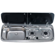 Dometic 2 Burner Combination Unit L/H 9222 Stainless Steel Dometic - Dynamic Drive