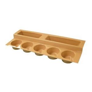 Stepped Cup Rack Beige T/160 BEIGE UK Camping And Leisure - Dynamic Drive