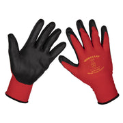 Sealey Flexi Grip Nitrile Palm Gloves (X-Large) Pack of 6 Pairs TSP125XL/6 Sealey - Dynamic Drive
