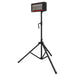 Sealey Infrared Quartz Heater with Tripod Stand 230V 1.2kW IR12CT Sealey - Dynamic Drive