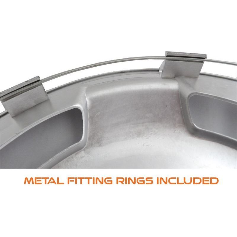 4x 14" Silver Wheel Trims / Hub Caps fits Streetwize  - Dynamic Drive