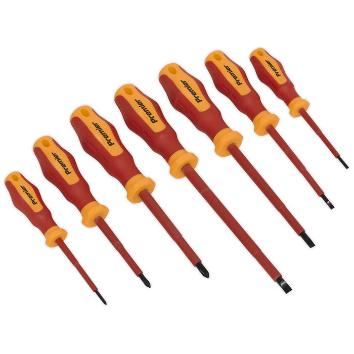 Sealey Premier VDE Screwdriver Set Electricians Slotted Phillips 7pc 1000V Sealey  - Dynamic Drive