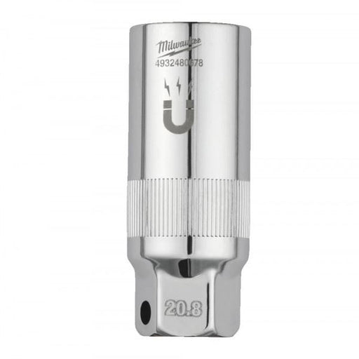 Milwaukee 3/8In. Drive 20.8mm Magnetic Spark Plug Socket -1Pc Milwaukee - Dynamic Drive