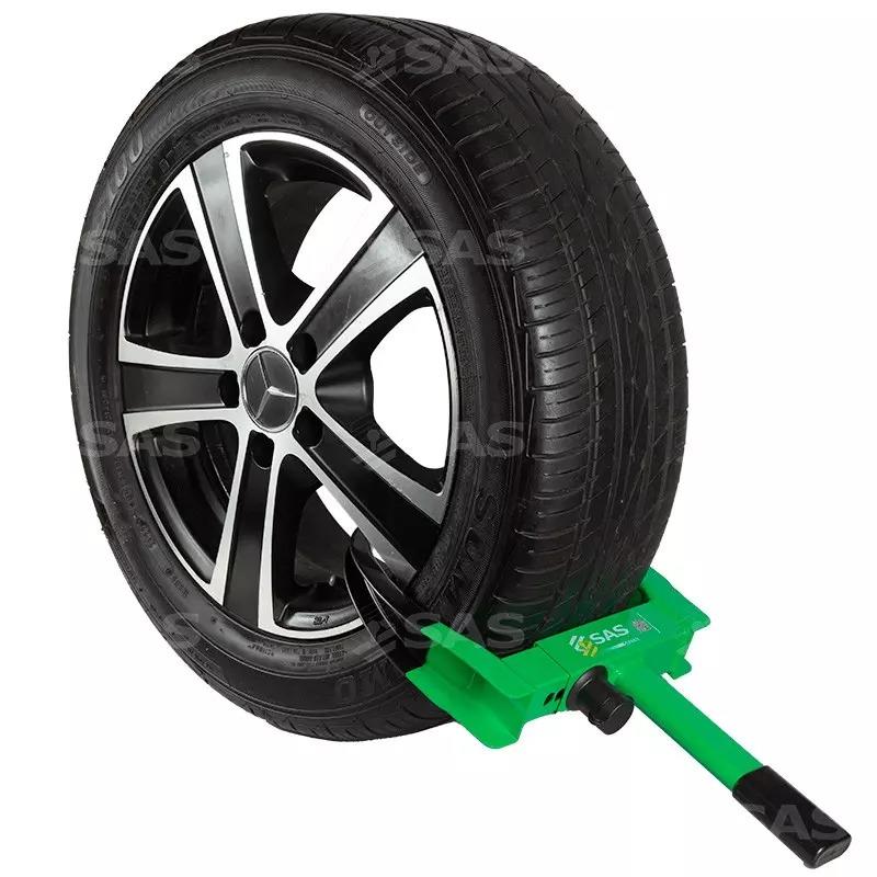 SAS Green Series V2 Wheel Clamp Lightweight Secure Theft Deterrent Caravan Trailer Wheels SAS - Dynamic Drive