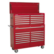 Sealey Tool Chest Combination 23 Drawer with Ball-Bearing Slides Red Sealey - Dynamic Drive