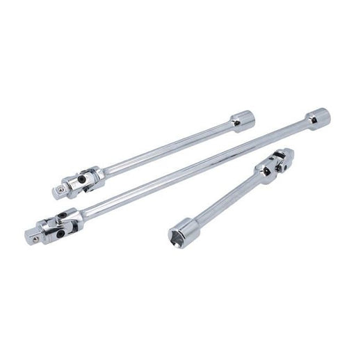 Laser Universal Joint Extension Set Spring Loaded 3/8"D 3pc 8494 Laser - Dynamic Drive