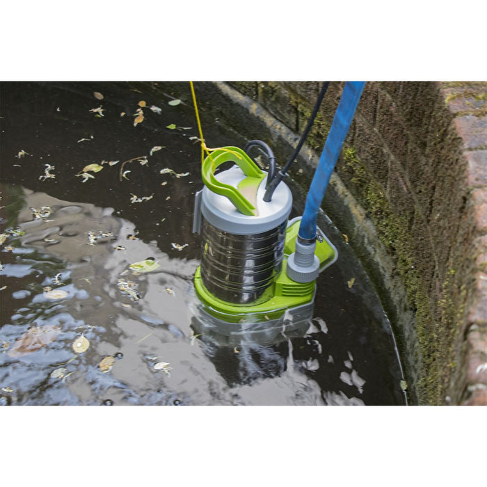 Sealey Submersible Stainless Water Pump Automatic Dirty Water 225L/min 230V Sealey  - Dynamic Drive