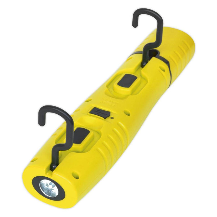 Sealey Rechargeable 360 Inspection Light 7 SMD & 3W SMD LED Yellow Lithium-ion Sealey - Dynamic Drive