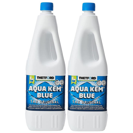 2x Thetford Aqua Kem Blue Caravan & Motorhome Toilet Chemical Fluid *2L* Thetford  - Dynamic Drive