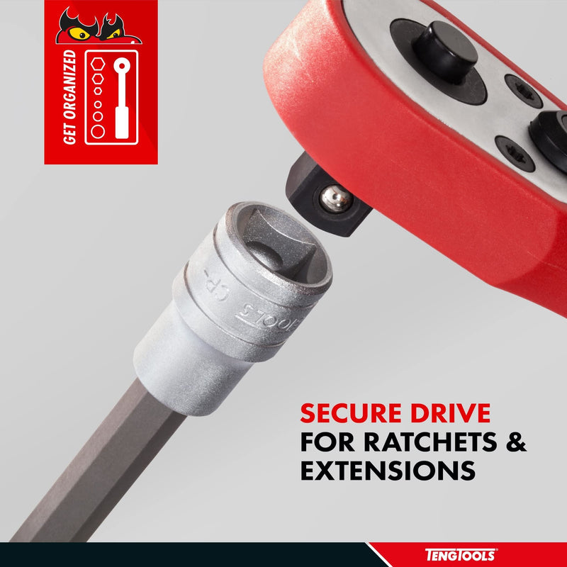 Teng Tools 1/2" Extra Long Hex Bit Socket Metric 10mm Teng Tools - Dynamic Drive