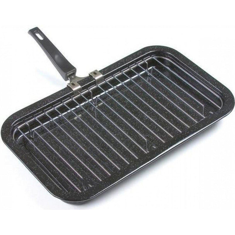 31cm mini grill pan black speckled enamel 961231 Genware - Dynamic Drive