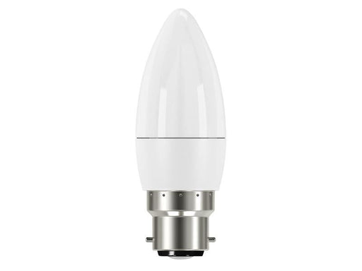 Energizer® LED BC (B22) Opal Candle Non-Dimmable Bulb, Warm White 470 lm 5.2W Energizer® - Dynamic Drive