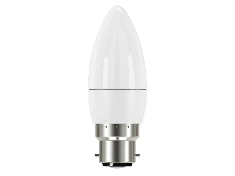 Energizer® LED BC (B22) Opal Candle Non-Dimmable Bulb, Warm White 470 lm 5.2W Energizer® - Dynamic Drive