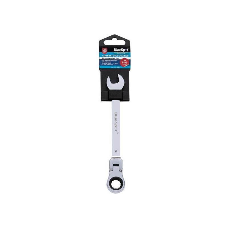Bluespot Tools 180° Flexible Head Ratchet Spanner 13mm BlueSpot Tools - Dynamic Drive