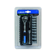 Laser Socket & Bit Set 1/4"D 37pc 7310 Laser - Dynamic Drive