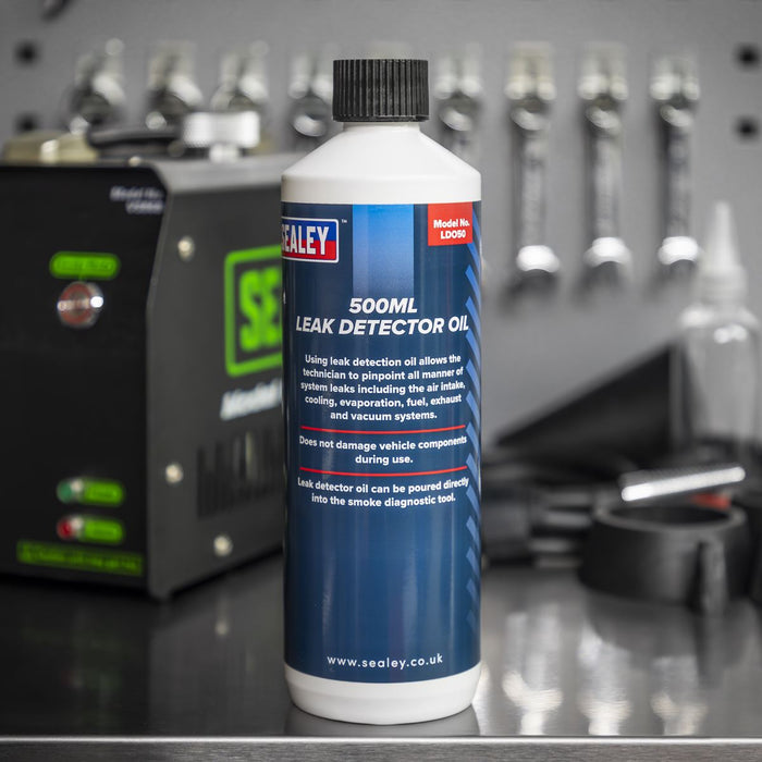 Sealey Leak Detector Oil 500ml LDO50 Sealey - Dynamic Drive